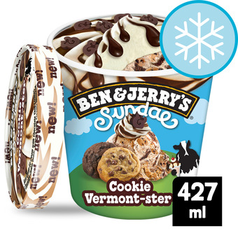 Tesco Ben & jerry's sundae cookie vermonster 427ml offer