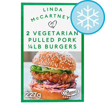 Tesco Linda mccartney bbq pulled pork burger 227g offer