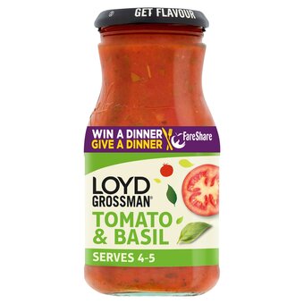 Tesco Loyd grossman tomato & basil pasta sauce 660g offer