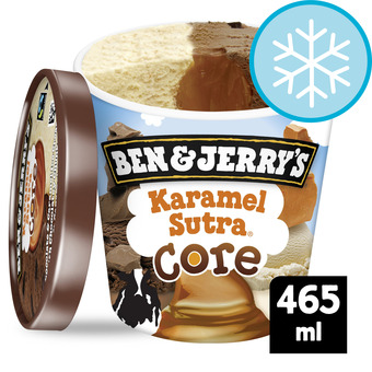 Tesco Ben & jerry's karamel sutra core ice cream 465ml offer
