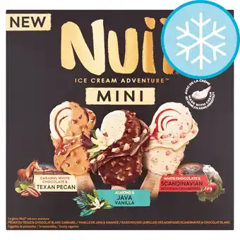 Tesco Nuii mini assortment texan java scandinavian ice cream 6x55ml offer