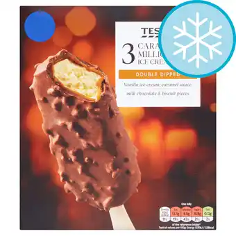 Tesco Tesco 3 caramel millionaires ice cream 270ml offer