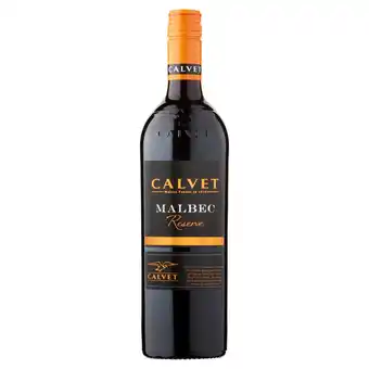 Tesco Calvet malbec reserve red wine 75cl offer