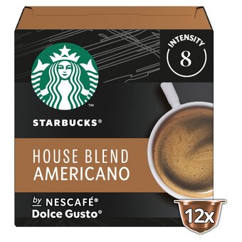 Tesco Nescafe dolce gusto starbucks house blend 12 capsules 102g offer