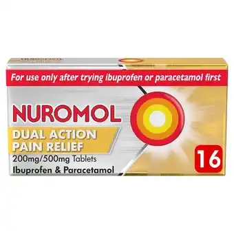 Tesco Nuromol tablets ibuprofen & paracetamol 16s offer