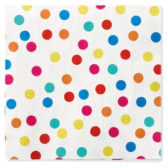Tesco Tesco rainbow spot napkin 20 pack offer