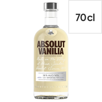 Absolut vanilla vodka 70cl