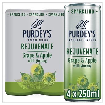 Tesco Purdeys grape & apple natural energy drink 4x250ml offer