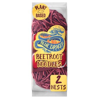 Tesco Blue dragon plant-based beetroot noodles 125g offer