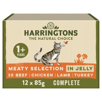 Tesco Harringtons meaty selection in jelly 12x85g offer