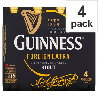 Tesco Guinness nigerian stout bottle 4 x 325ml offer