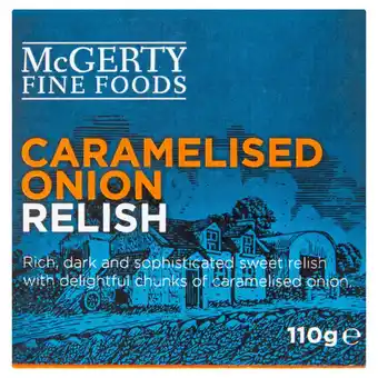 Tesco Mcgerty caramelised onion relish 110g offer