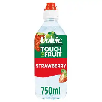 Tesco Volvic touch of fruit strawberry 750ml offer