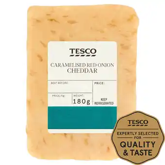 Tesco Tesco caramelised red onion cheddar 180g offer