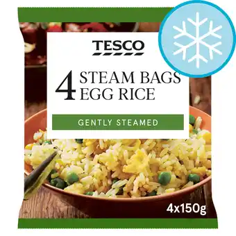 Tesco Tesco steam bags egg rice 4 x 150g offer