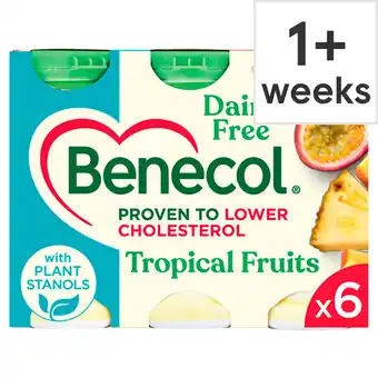 Tesco Benecol dairy free tropical drink 6 x 65.5g offer