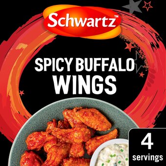 Tesco Schwartz spicy buffalo wings mix 30g offer