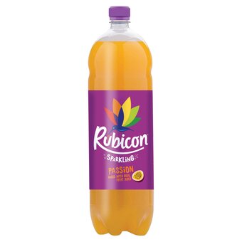 Tesco Rubicon sparklng passion juice drink 2 litre offer