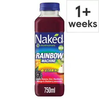 Tesco Naked rainbow machine smoothie 750ml offer
