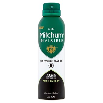 Tesco Mitchum mens pure energy antiperspirant deodorant 200ml offer