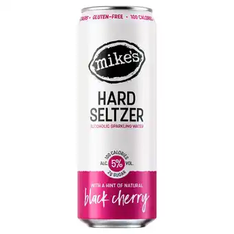 Tesco Mike's alcoholic hard seltzer black cherry 330ml offer