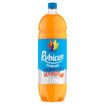 Tesco Rubicon sparkling zero added sugar mango 2 litre offer