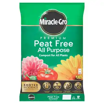 Tesco Miracle gro premium peat free compost offer