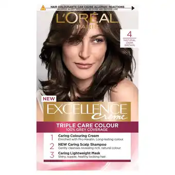 Tesco L'oreal paris excellence 4 dark brown offer