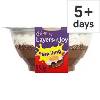 Tesco Cadbury layers of joy eggciting trifle 550g offer
