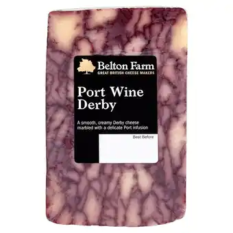 Tesco Counter belton farm port wine derby cheese 200g offer
