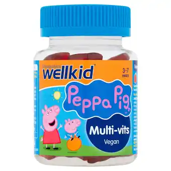 Tesco Wellkid peppa pig multi-vits soft jellies x30 offer