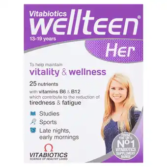Tesco Wellteen her tablets x30 offer