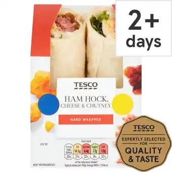 Tesco Tesco ham hock cheese & chutney chutney wrap offer