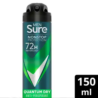 Tesco Sure men nonstop protection 72h antiperspirant 150ml offer