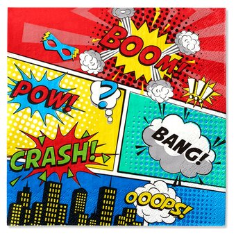 Tesco Tesco superhero napkin 20 pack offer