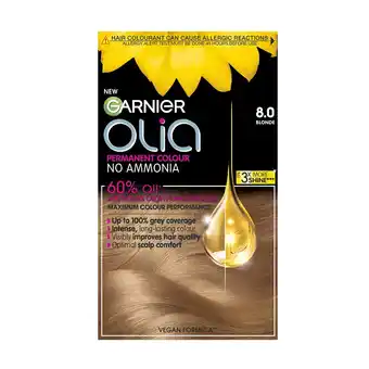 Tesco Garnier olia 8.0 blonde permanent hair dye offer