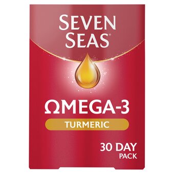 Tesco Seven seas omega 3 & turmeric with vitamin d 60 pack offer