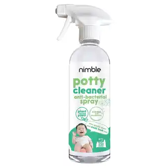 Tesco Nimble potty cleaner antibacterial spray 500ml offer