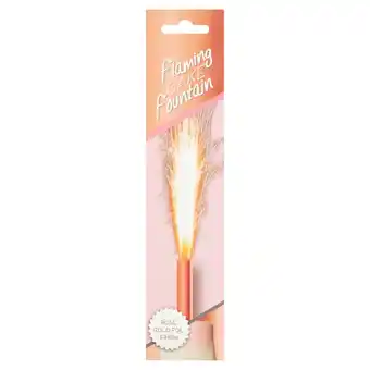 Tesco Rose gold flaming fountain offer