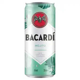 Tesco Bacardi mojito rum mixed drink 250ml offer