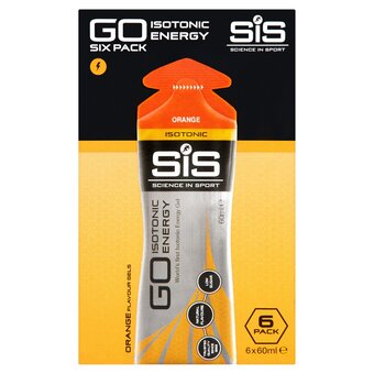 Tesco Sis. go isotonic energy gel orange 6 x 60ml pack offer
