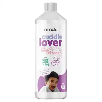 Tesco Nimble cuddle lover baby fabric softener 1l offer