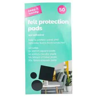 Tesco Keep it handy felt pads 50 pack offer