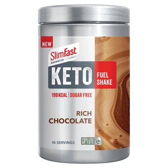 Tesco Slimfast advanced keto fuel shake rich chocolate 350g offer