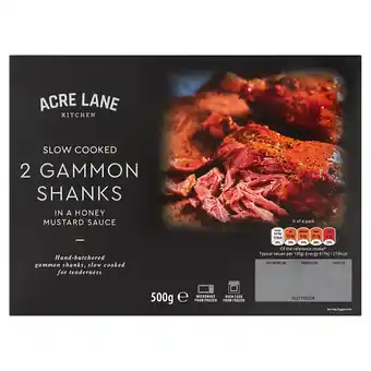 Tesco Acre lane kitchen 2 gammon shanks honey mustard sauce 500g offer
