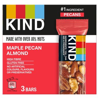 Tesco Kind maple pecan & almond bars 3x30g offer