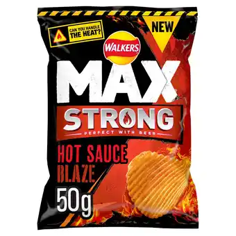 Tesco Walkers max strong hot sauce blaze crisps 50g offer