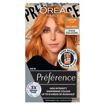 Tesco L'oreal paris preference copper offer