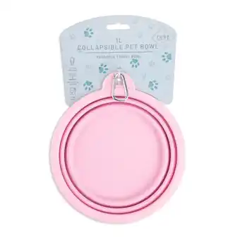Tesco Core supply collapsible pet bowl 1l assorted offer