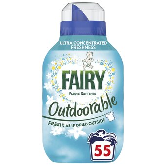 Tesco Fairy outdoorable fabric conditioner 55 washes 770ml offer